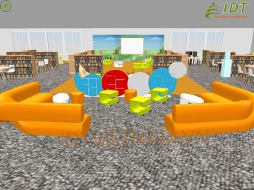 Mô hình thư viện tiểu học được IDT thiết kế