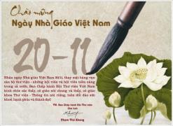 Chào mừng ngày Nhà giáo Việt Nam 20 - 11