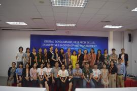 Lớp học tập huấn thư viện tại trường Đại học Việt Đức