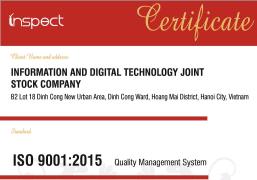 IDT Vietnam nhận giấy chứng chỉ quốc tế về quản lý chất lượng và quản lý an toàn thông tin