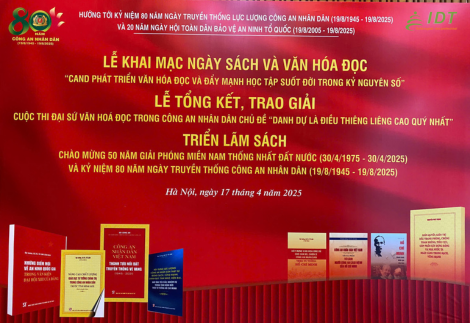 IDT VIETNAM THAM GIA SỰ KIỆN NGÀY SÁCH VÀ VĂN HOÁ ĐỌC TRONG CÔNG AN NHÂN DÂN