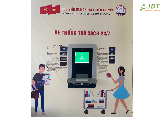 IDT VIETNAM TRIỂN KHAI HỆ THỐNG AN NINH VÀ TỰ ĐỘNG HOÁ THƯ VIỆN TẠI HỌC VIỆN BÁO CHÍ VÀ TUYÊN TRUYỀN 3 Du An Hoc Vien Bao Chi Va Tuyen Truyen (5)