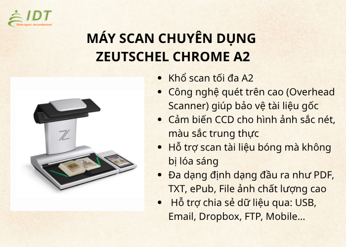 TOP 5 MÁY SCAN CHUYÊN DỤNG SỐ HOÁ TÀI LIỆU TỐT NHẤT HIỆN NAY 3 May Scan Chuyen Dung Zeuschel Chrome A2