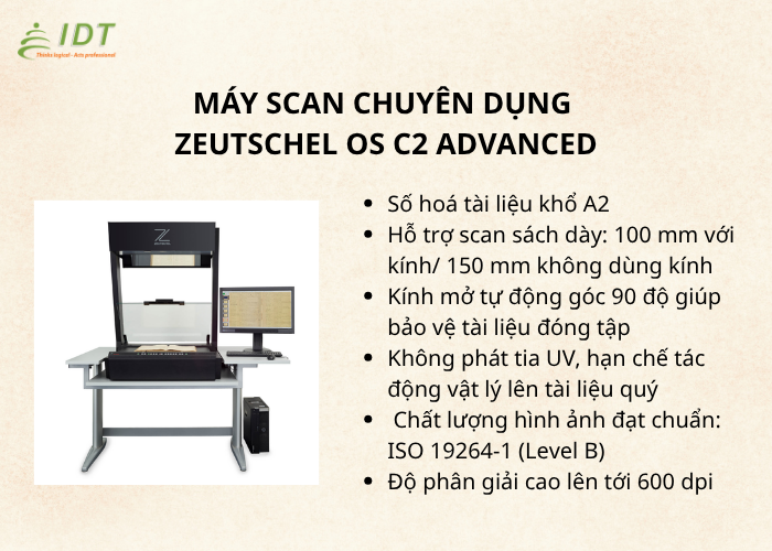 TOP 5 MÁY SCAN CHUYÊN DỤNG SỐ HOÁ TÀI LIỆU TỐT NHẤT HIỆN NAY 4 May Scan Chuyen Dung Zeutschel Os C2 Advanced